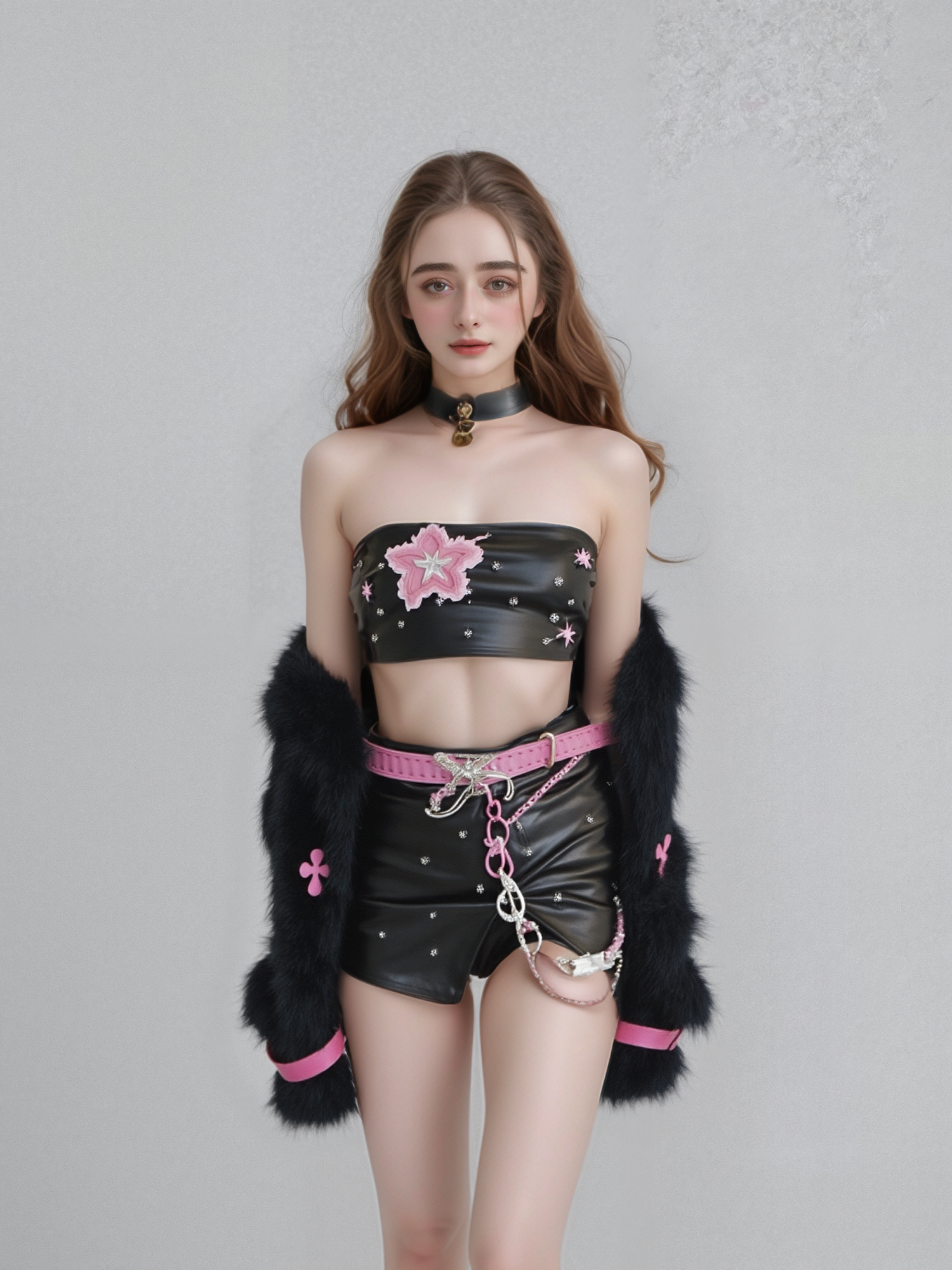 Rebel Rhythm 6-pieces Y2K Furry Set (Full Set) - Outdoll