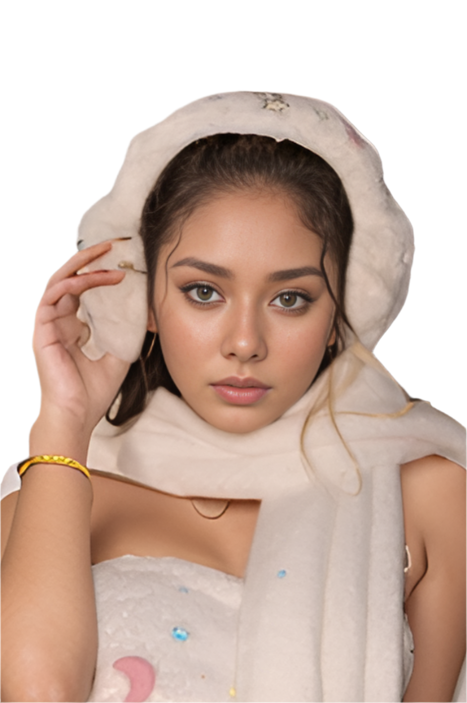 Pixel Party Faux Fur Earmuffs - Outdoll