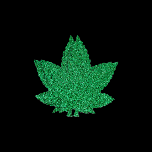 Glitter Green Leaf