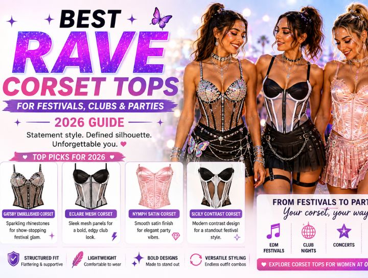  rave corset tops