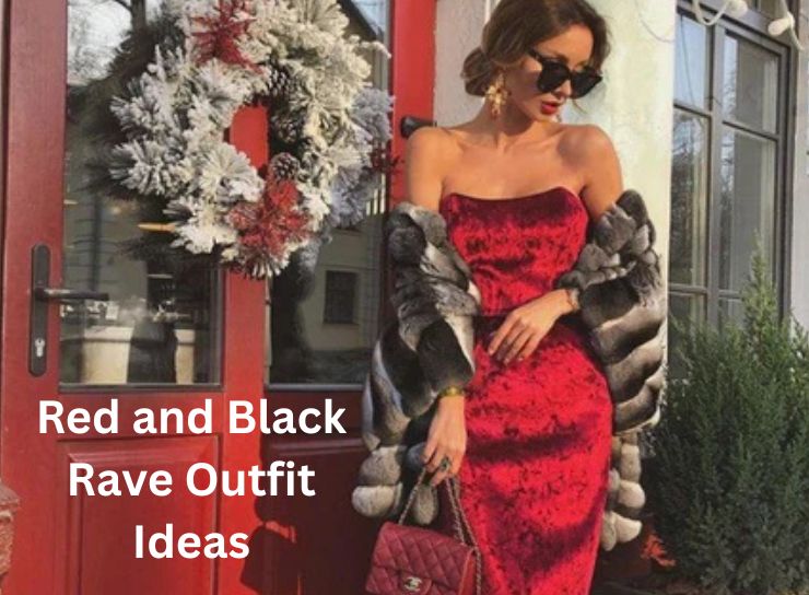 Red and Black Rave Outfit