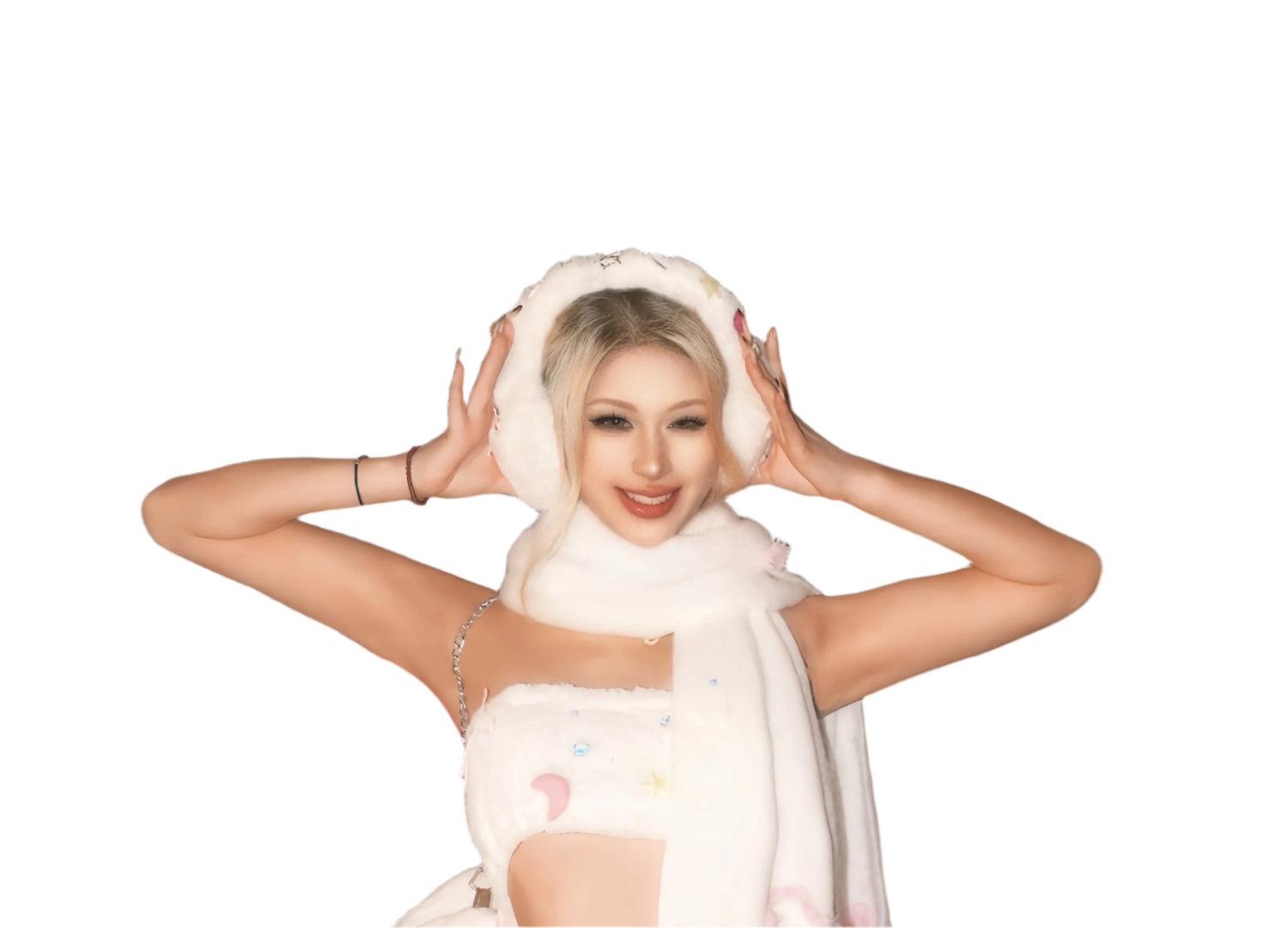 Pixel Party Faux Fur Earmuffs - Outdoll