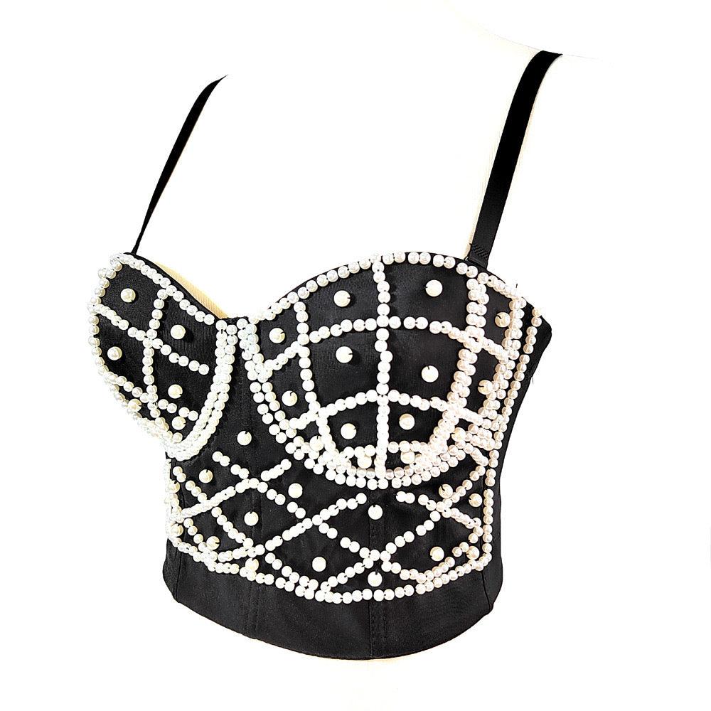 Coherence Pearl Embellished Tank Top - Outdoll