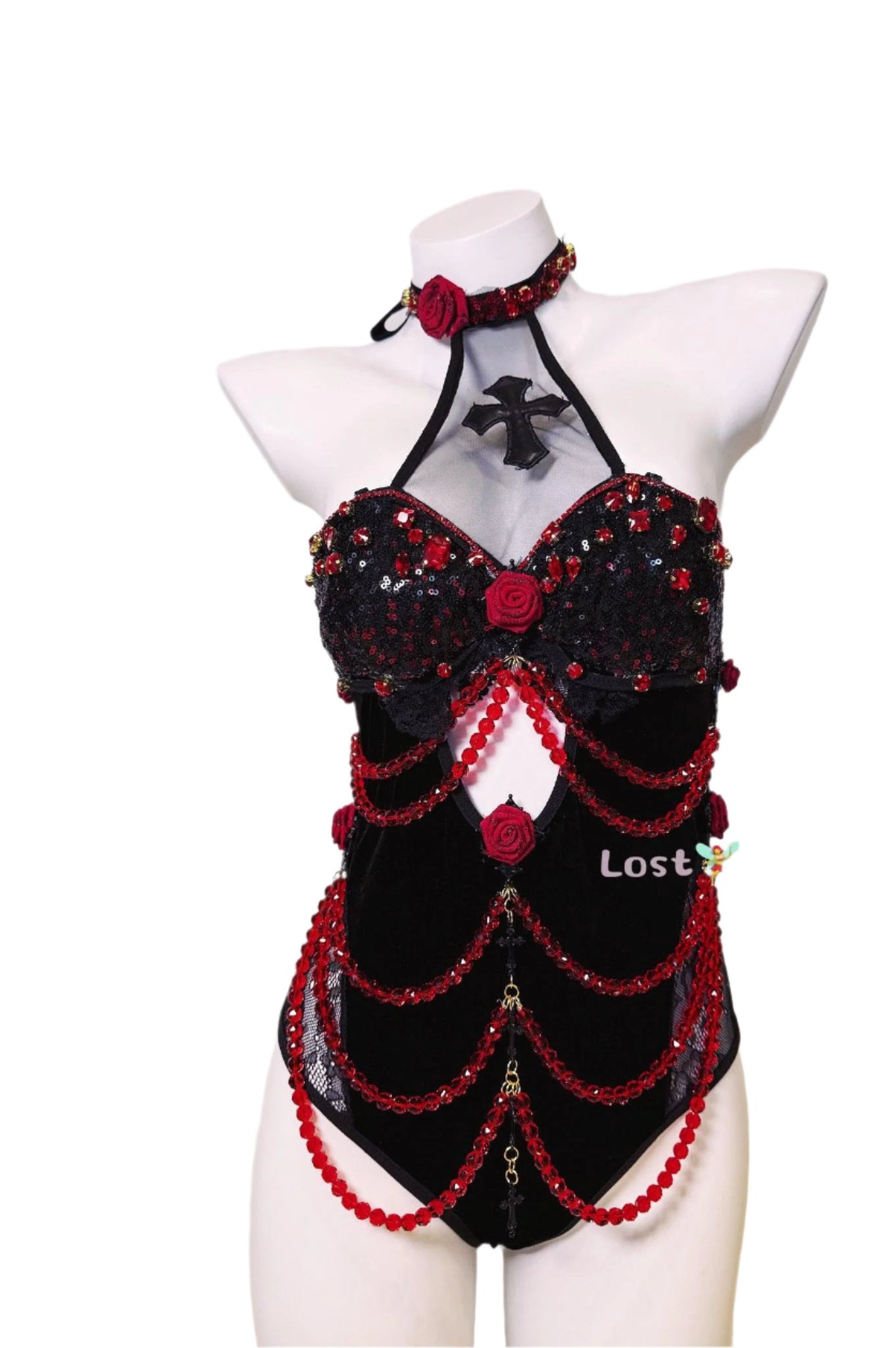 Candlelight “Saint-or-Sinned” onepiece with Decor - Outdoll
