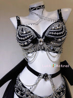 Shallow Shadow 2-pieces Embellished Diamond Detailed Set - Outdoll