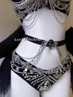 Shallow Shadow 2-pieces Embellished Diamond Detailed Set - Outdoll
