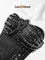 Charming Demon Lace Up Corset - Outdoll