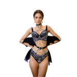 Shallow Shadow 2-pieces Embellished Diamond Detailed Set - Outdoll