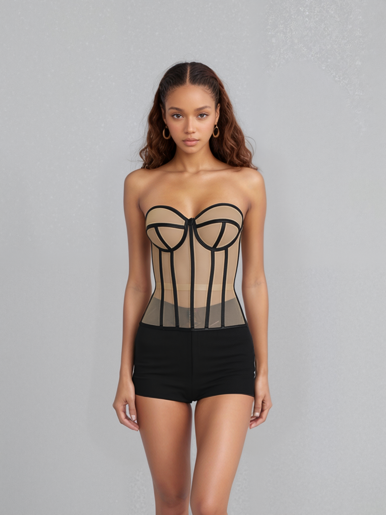Sicily Contrast Corset-outdoll