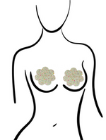 Glitter Blink Flower Nipple Cover Pasties - Outdoll