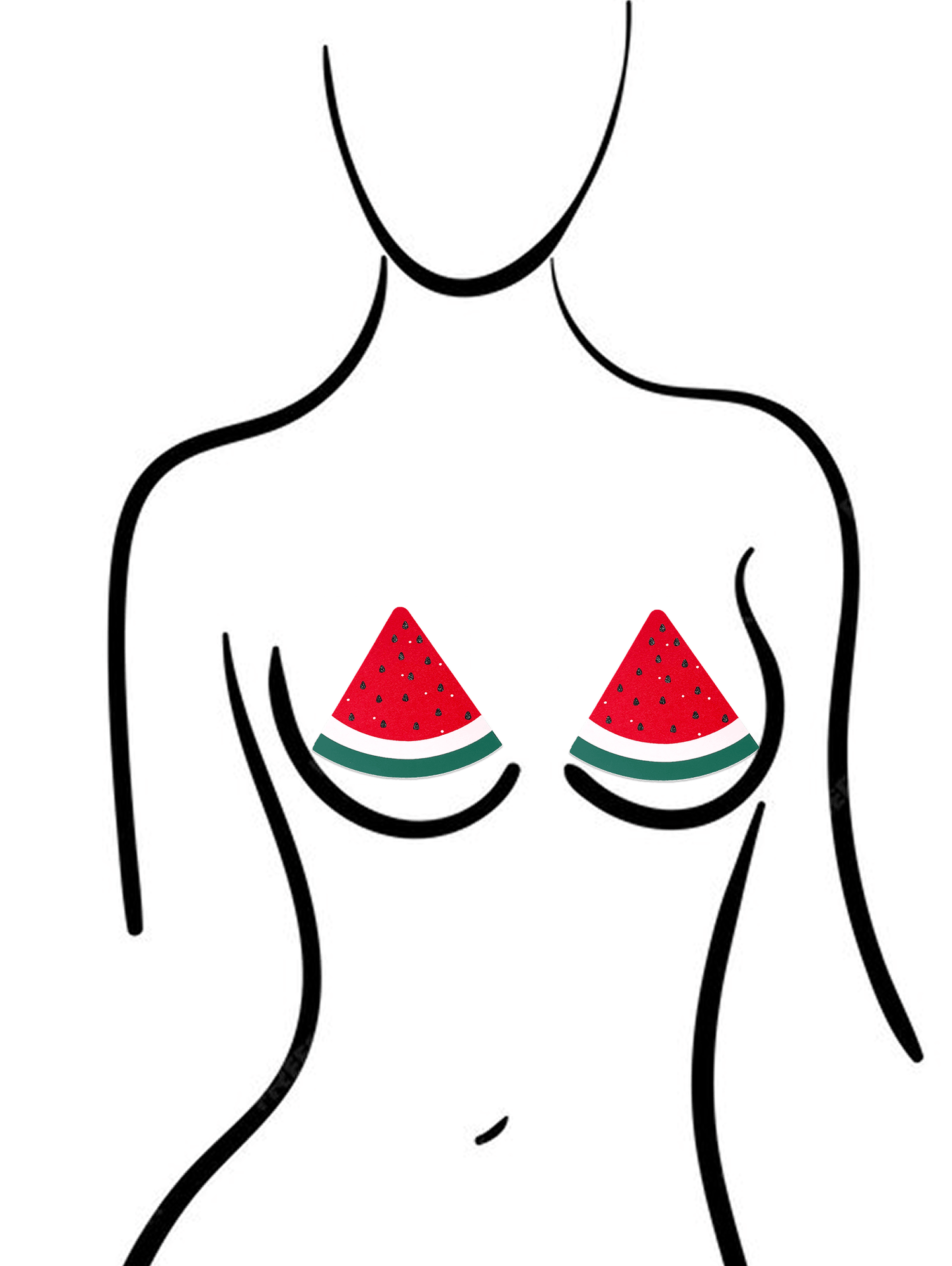 4 Fruit Bundle Nipple Cover Pasties – Vibrant, Self-Adhesive & Festival-Ready - Outdoll